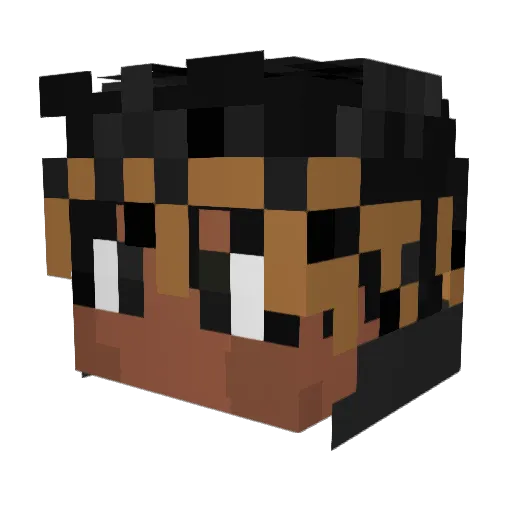 SrMarcosVN Minecraft avatar head, 3D render