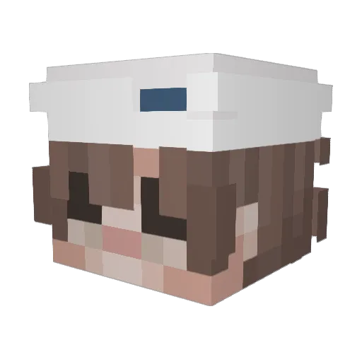 SrMeister Minecraft avatar head, 3D render