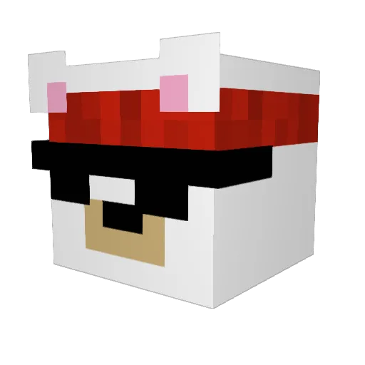 SrMenona Minecraft avatar head, 3D render