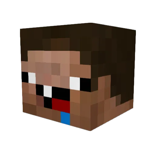 SrMilaneso_Xd Minecraft avatar head, 3D render