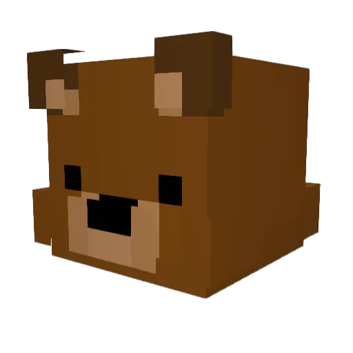 SrNeNo_ Minecraft avatar head, 3D render