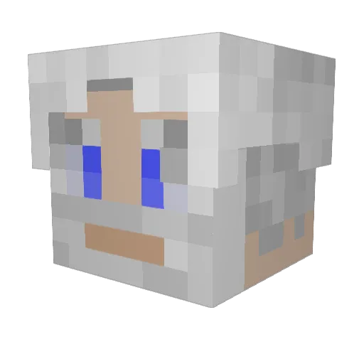 SrPalax Minecraft avatar head, 3D render
