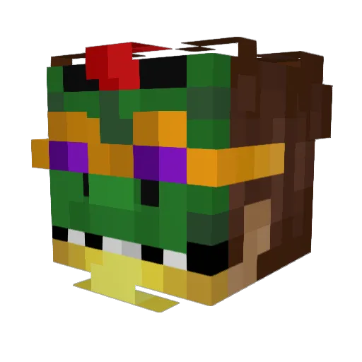 SrPaolentine Minecraft avatar head, 3D render