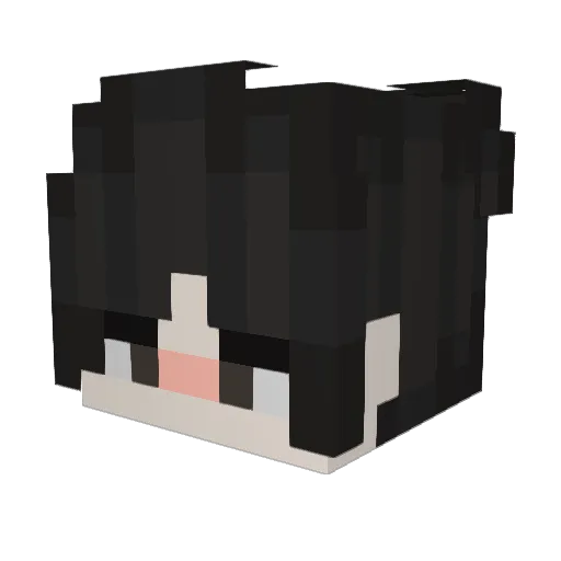 SrPech Minecraft avatar head, 3D render