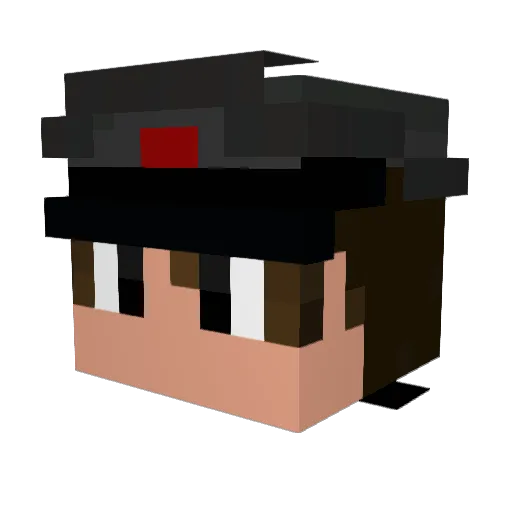 SrR69 Minecraft avatar head, 3D render