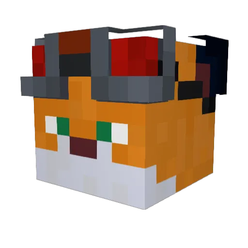 SrRexist Minecraft avatar head, 3D render