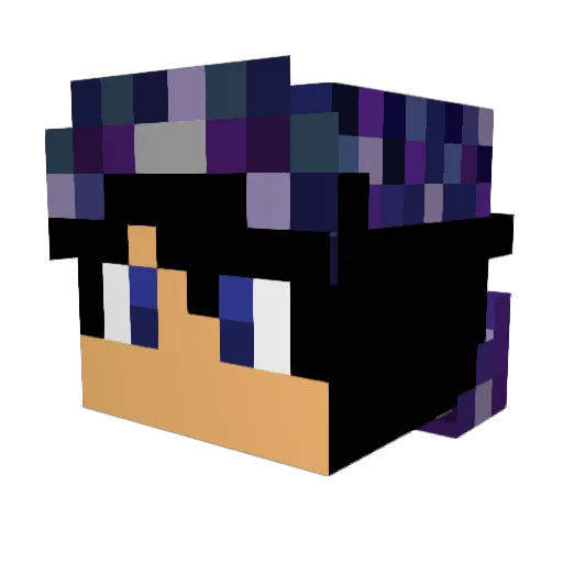 SrRustyy Minecraft avatar head, 3D render