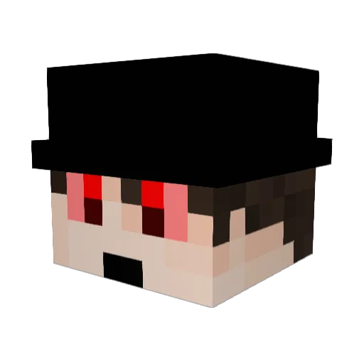 SrSM1L3 Minecraft avatar head, 3D render