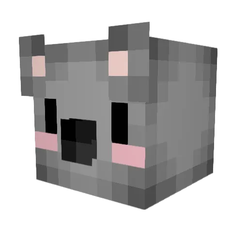 SrSerra Minecraft avatar head, 3D render