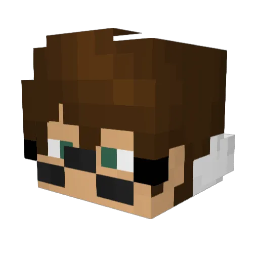 SrSnitch Minecraft avatar head, 3D render
