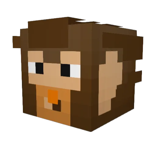 SrSombra Minecraft avatar head, 3D render