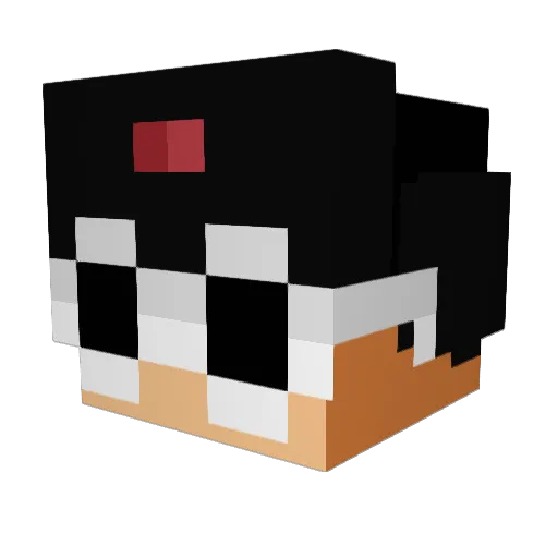 SrTocin0_ Minecraft avatar head, 3D render