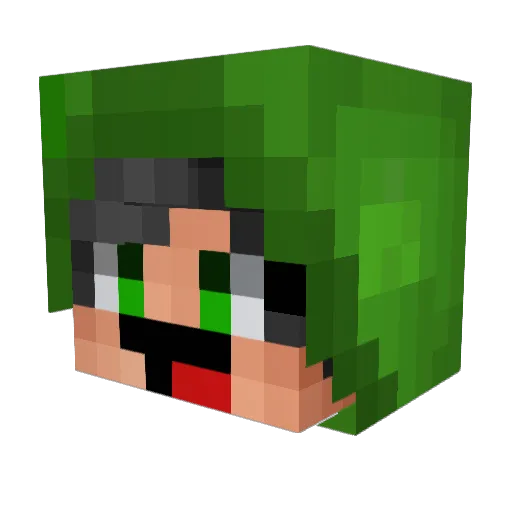 SrTutosPlay Minecraft avatar head, 3D render