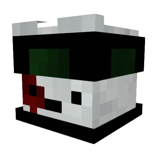SrVerteX_ Minecraft avatar head, 3D render