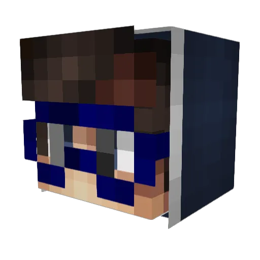 SrVictorMX Minecraft avatar head, 3D render