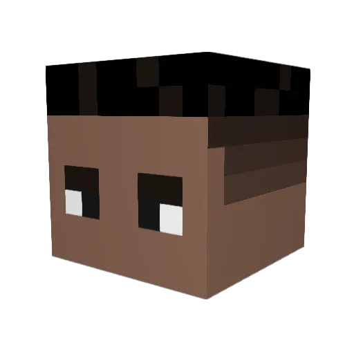 SrXabi Minecraft avatar head, 3D render