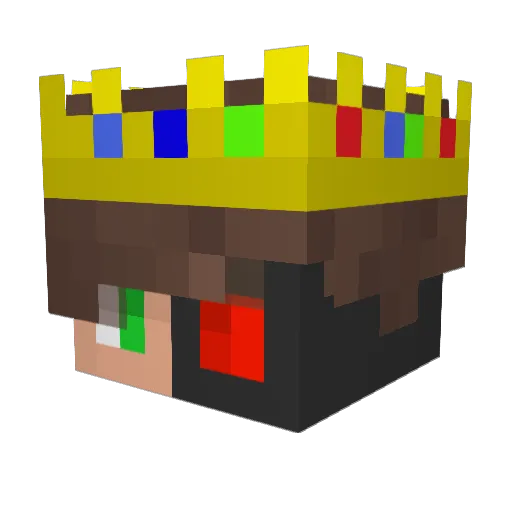 SrXas Minecraft avatar head, 3D render