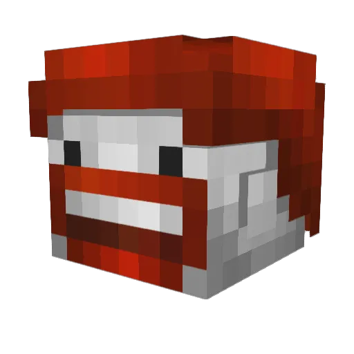 SrYeho Minecraft avatar head, 3D render