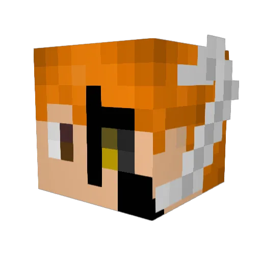 SrYeito Minecraft avatar head, 3D render