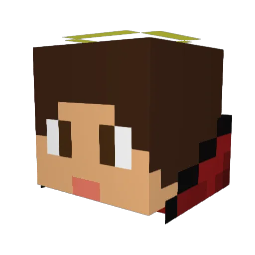 Sr_Amigo Minecraft avatar head, 3D render