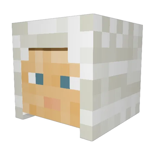 Sr_Belanger Minecraft avatar head, 3D render