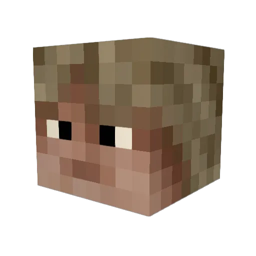 Sr_Bigodon Minecraft avatar head, 3D render