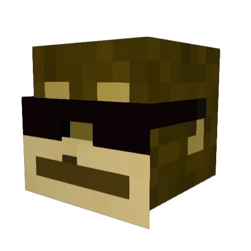 Sr_Dog_ Minecraft avatar head, 3D render