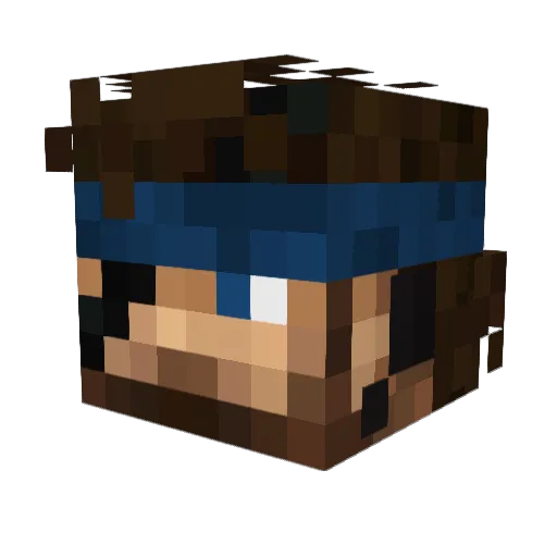 Sr_Dogo Minecraft avatar head, 3D render