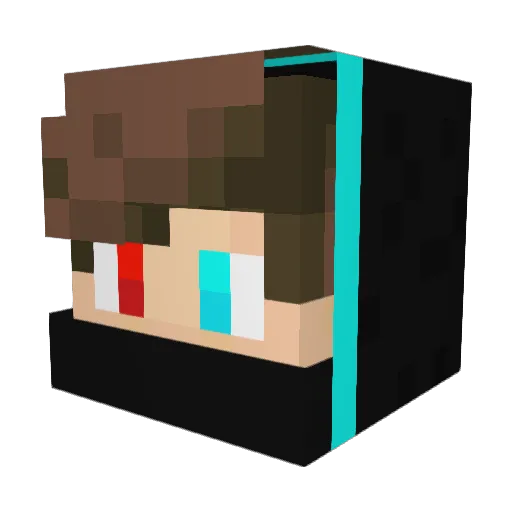 Sr_Fael_HD Minecraft avatar head, 3D render
