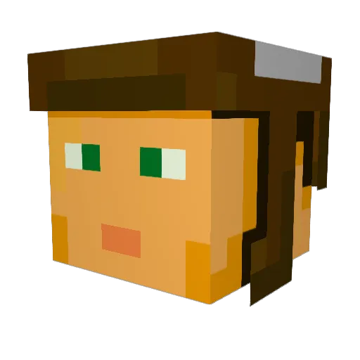 Sr_Mat Minecraft avatar head, 3D render