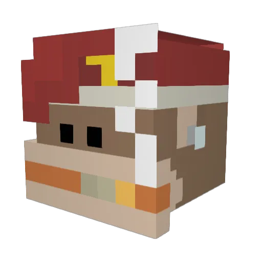Sr_Oak Minecraft avatar head, 3D render