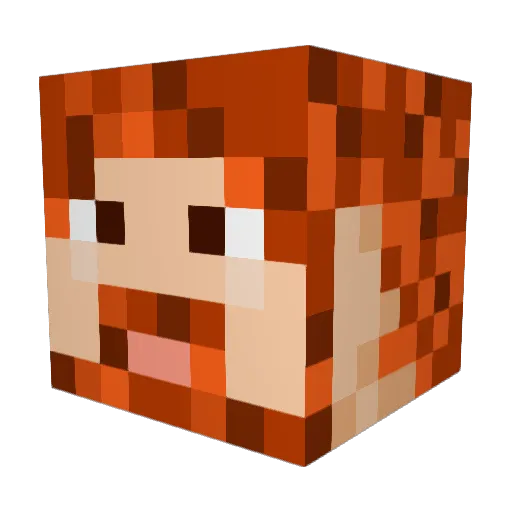 Sr_Pincho Minecraft avatar head, 3D render