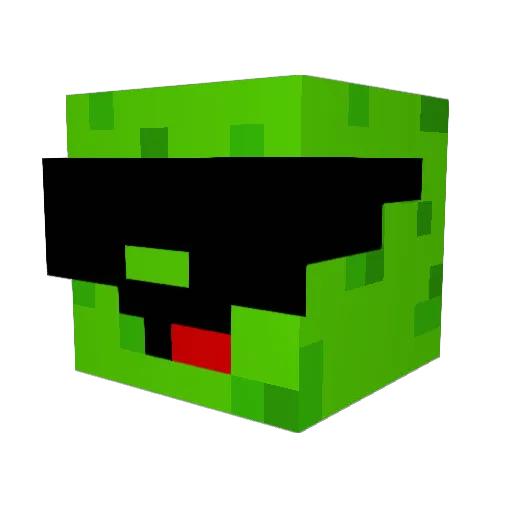 Sr_Slimer Minecraft avatar head, 3D render