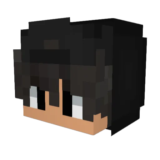 Sragem Minecraft avatar head, 3D render