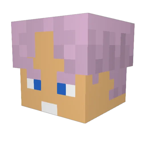 SravPes Minecraft avatar head, 3D render
