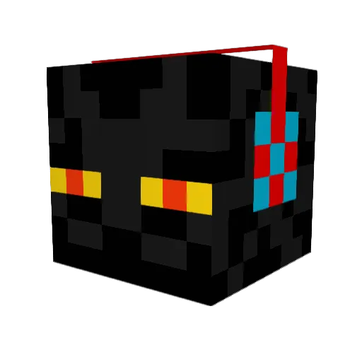 Srdeca Minecraft avatar head, 3D render
