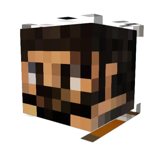 Srdesmoncontruc Minecraft avatar head, 3D render