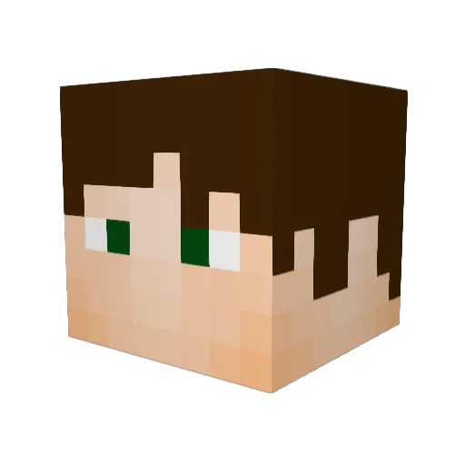 Srg_POW Minecraft avatar head, 3D render