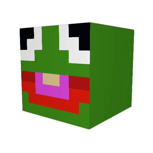 SrgnxDeath Minecraft avatar head, 3D render
