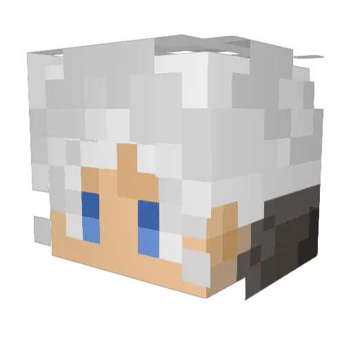 Sribblo Minecraft avatar head, 3D render