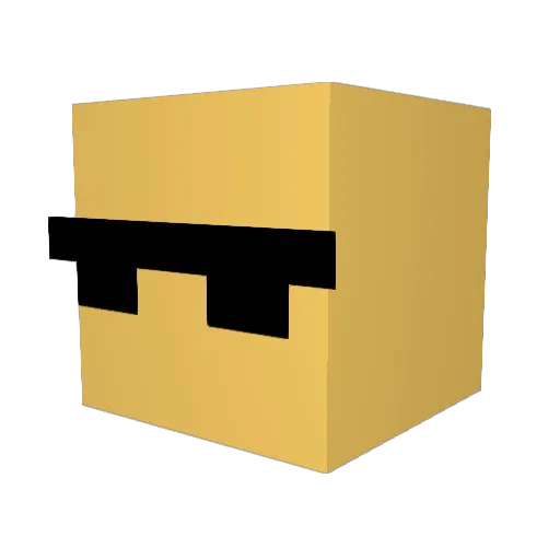 Srischeese Minecraft avatar head, 3D render