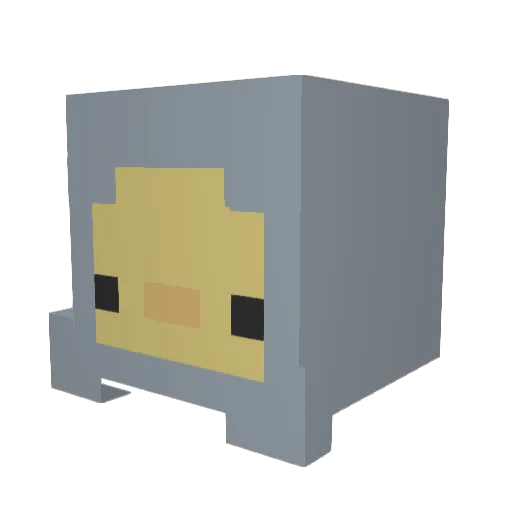 Srmaky Minecraft avatar head, 3D render