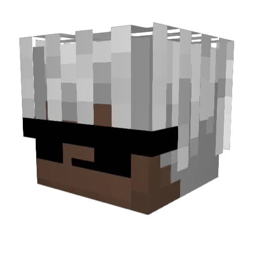 Sroenn Minecraft avatar head, 3D render