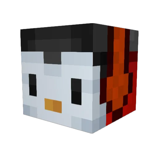 Srp_Seba Minecraft avatar head, 3D render