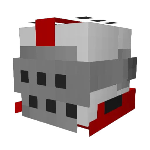 Srpapupollo Minecraft avatar head, 3D render