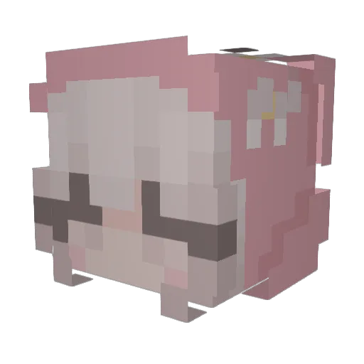 SrslySky4 Minecraft avatar head, 3D render