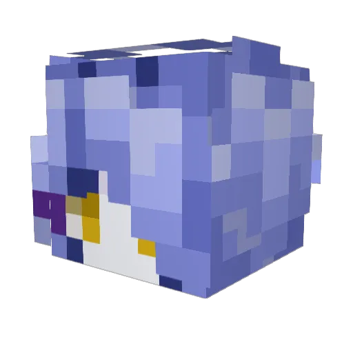 SrtMyuu Minecraft avatar head, 3D render