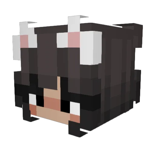 SrtaRica Minecraft avatar head, 3D render