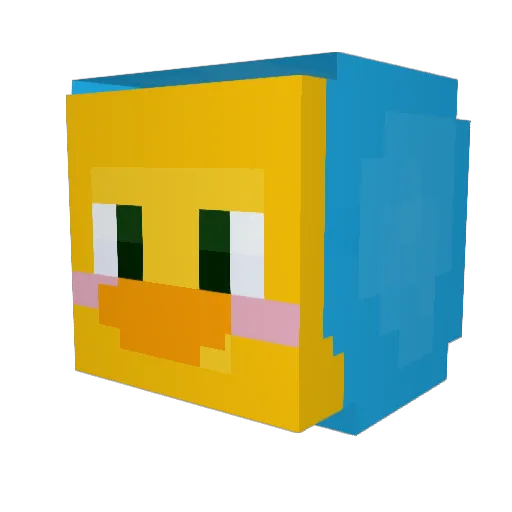SryBruhh Minecraft avatar head, 3D render