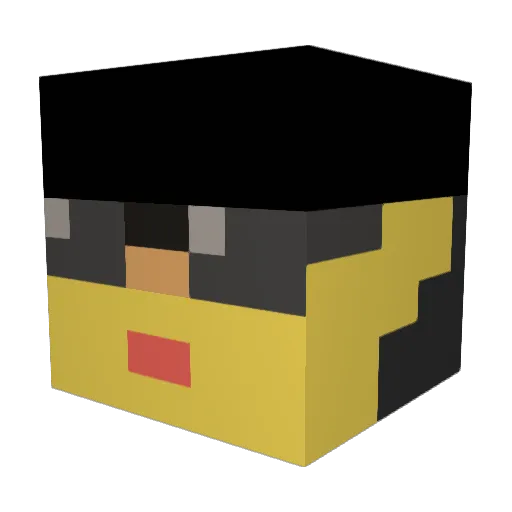 SryMyBad12 Minecraft avatar head, 3D render